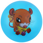 Мяч детский «Животные 1», с наклейкой, d=22 см, цвета МИКС - Фото 4