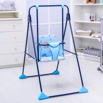 Качели детские напольные «Ветерок», синий, МИКС