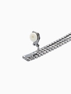 Клипсы висячие со стразами «Лёд», классика, чёрная в чёрном металле  (артикул 4929765)  большой выбор товаров оптом и в розницу по низким ценам с доставкой