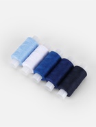 Набор ниток 40ЛШ, 200 м, 5 шт, цвет синий спектр - Фото 2