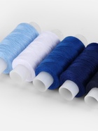 Набор ниток 40ЛШ, 200 м, 5 шт, цвет синий спектр - Фото 4