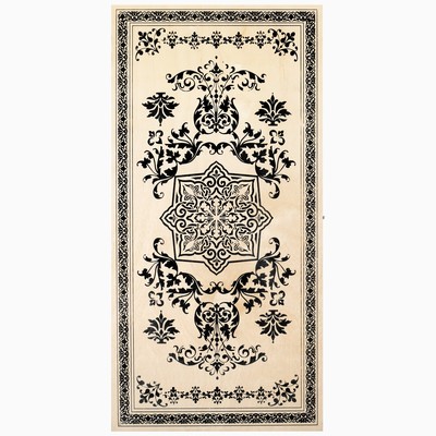 Нарды деревянные большие, настольная игра "Восток", деревянная доска 60 х 60 см