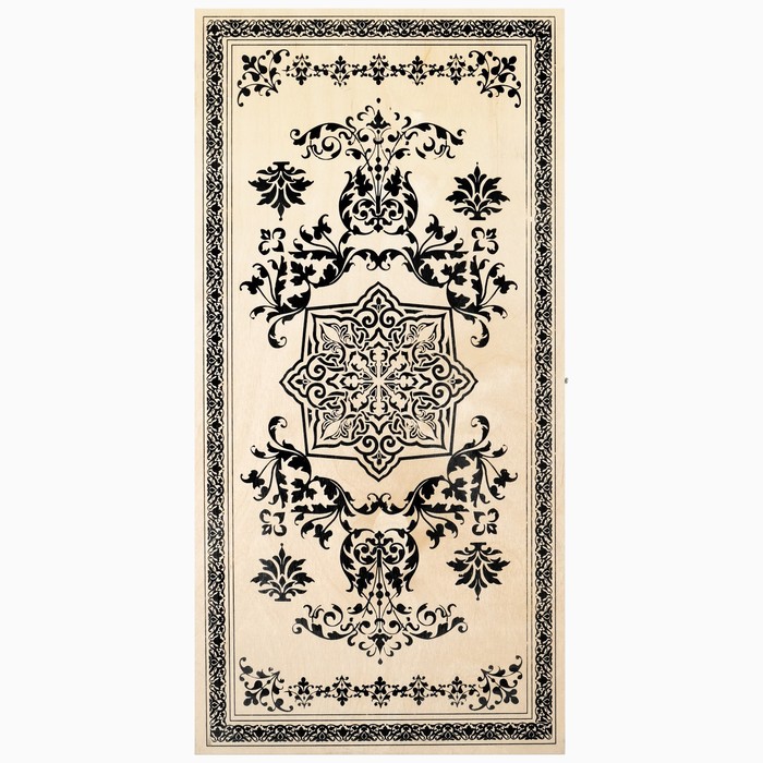 Нарды деревянные большие, настольная игра "Восток", деревянная доска 60 х 60 см - Фото 1