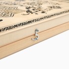 Нарды деревянные большие, настольная игра "Восток", деревянная доска 60 х 60 см - Фото 4