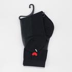 Носки женские "Сердце", цвет чёрный, размер 23-25 (36-40) - Фото 3