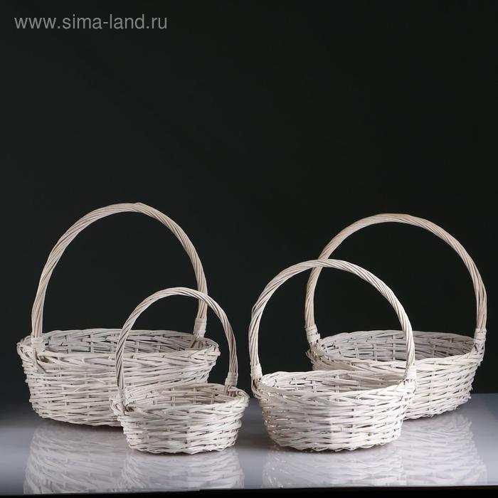 

Набор корзин, 4 шт, 50x18x50х38 см, 45x16x45x33 см, 38x14x39.5x29 см