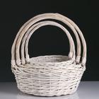 Набор корзин, 4 шт, 50x18x50х38 см, 45x16x45x33 см, 38x14x39.5x29 см - фото 25303649