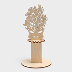 Салфетница деревянная «Букет с бантом», 25×13×13 см - Фото 2