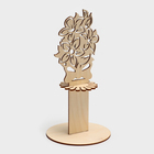 Салфетница деревянная «Букет с бантом», 25×13×13 см - Фото 3