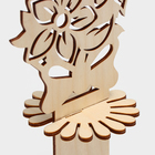 Салфетница деревянная «Букет с бантом», 25×13×13 см - Фото 5