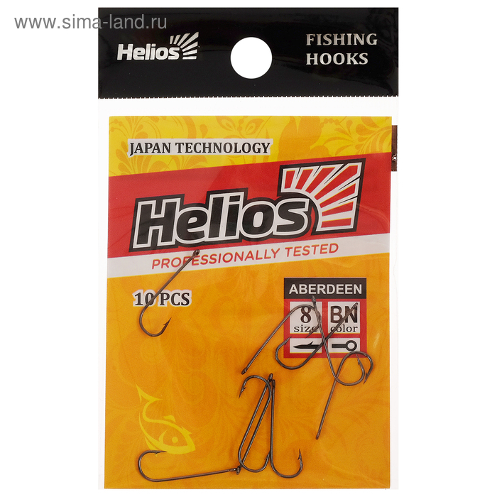 Крючок Helios Aberdeen № 8, 10 шт. - Фото 1