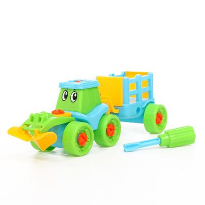 Конструктор винтовой «Трактор», с кузовом, МИКС