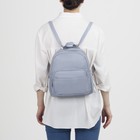 Рюкзак, отдел на молнии, 3 наружных кармана, цвет голубой - Фото 3