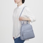 Рюкзак, отдел на молнии, 3 наружных кармана, цвет голубой - Фото 6