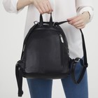 Рюкзак, отдел на молнии, 3 наружных кармана, цвет чёрный - Фото 5