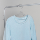 Вешалка-плечики для одежды плоская, размер 48-50, цвет прозрачный - Фото 2