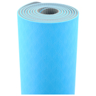 Коврик для йоги TORRES Comfort 4, TPE, 173 × 61 × 4 мм, нескользящее покрытие, цвет синий/серый - Фото 3