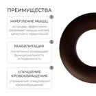 Эспандер кистевой Fortius, 50 кг, цвет коричневый - Фото 2