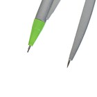 Готовальня Calligrata, 7 предметов (циркуль 120 мм, грифели, ластик, линейка 15 см, 2 угольника, транспортир), в пластиковом пенале - Фото 3