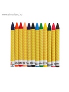 Мелки восковые Calligrata, цветные, 12 цветов, 93×8 мм - Фото 8