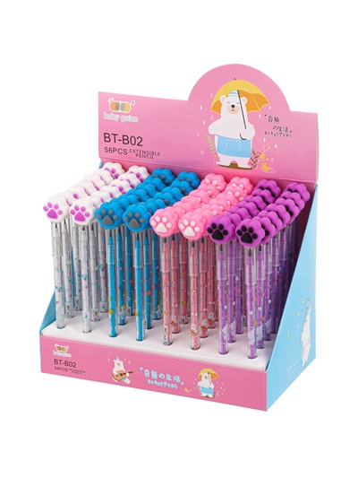 Карандаш-прикол секционный Calligrata «Лапка», НВ, МИКС