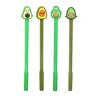 Ручка-прикол Calligrata «Авокадо», синий стержень, гелевая - Фото 1