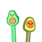 Ручка-прикол Calligrata «Авокадо», синий стержень, гелевая - Фото 6