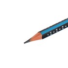 Карандаш чернографитный твёрдость НВ "Звезды" с ластиком, корпус треугольный, заточенный, МИКС, в тубусе - Фото 7