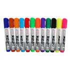 Набор маркеров для магнитно-маркерной доски, 3 мм, 12 цветов - фото 7116590