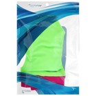 Шапочка для плавания объёмная двухцветная, лайкра, зеленый неон/фуксия - фото 24738512