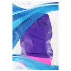 Шапочка для плавания взрослая ONLYTOP, тканевая, обхват 54-60 см, цвет фиолетовый/розовый - Фото 5