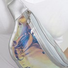 Сумка поясная, отдел на молнии, цвет серебро - Фото 4