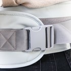 Рюкзак-кенгуру, хипсит, с карманом, для малыша от 3 до 20 кг., цвет серый - фото 35293698