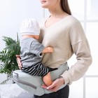 Рюкзак-кенгуру/хипсит «Звезды», цвет зеленый - фото 24233179