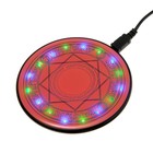 УЦЕНКА Беспроводное зарядное устройство LuazON LCC-89, 2А, с подсветкой, чёрное - Фото 2