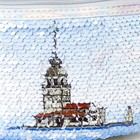 Сумка детская поясная, с пайетками, отдел на молнии - Фото 4
