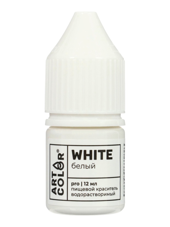 Гелевый краситель Art Color, белый, 12 мл - Фото 1