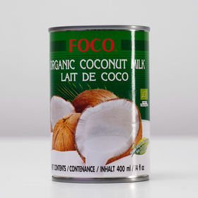 Органическое кокосовое молоко 'FOCO' 10-12%, 400 мл