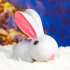 Фигура "Зайка с цветами" серая 20х20х10см - Фото 2