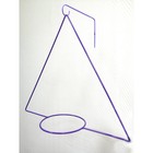 Держатель для кашпо, d = 17,5 см, с кронштейном, фиолетовый - Фото 3