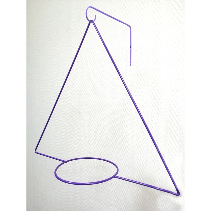 Держатель для кашпо, d = 17,5 см, с кронштейном, фиолетовый - фото 1907096309