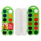 Акварель медовая ЗХК "Цветик", 12 цветов, в пластиковом пенале, без кисти - Фото 1