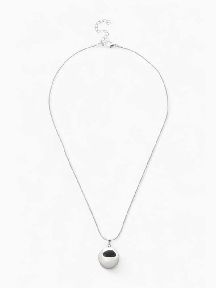 Кулон на цепочке для фото «Эдель», круг, цвет серебро, 45 см