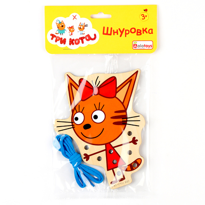 Шнуровка «Карамелька» 17×13.6×0.3 см, по лицензии ТРИ КОТА