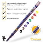 Мелки восковые, 8 цветов, Crown, выкручивающийся стержень, ПВХ, МИКС - Фото 6