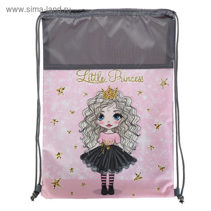 Мешок для обуви, 460 х 320 мм, Big Daddy, «Принцесска» - Фото 1