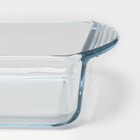 Набор форм для запекания Paşabahçe Borcam, 2 предмета: 1.95 л, 1.04 л, жаропрочное стекло, прозрачный - Фото 11