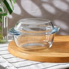 Форма для запекания Paşabahçe Borcam, 840 мл, 430 мл, жаропрочное стекло, прозрачная - Фото 1