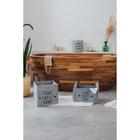 Корзина для хранения Sweet Home, 37×28×22 см, серая - Фото 8