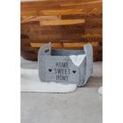 Корзина для хранения Sweet Home, 37×28×22 см, серая - Фото 7